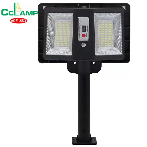 Solar Radar Motion Sensor Outdoor Lights LED Waterproof Security Wall Mount - Dusk to Dawn Outdoor Lighting
