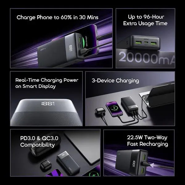oraimo Power Bank PowerNova 20000 mAh