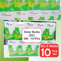 10 PC Set LED Solar / DC Energy Saver Bulb - PIN Type for Home and Resale