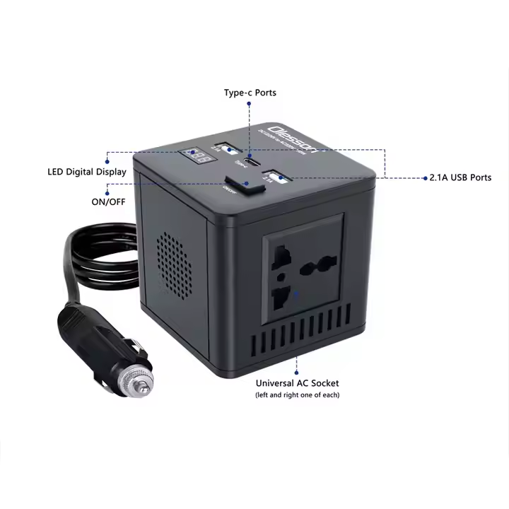 Olesson Car DC to AC Power inverter up to 150Watts