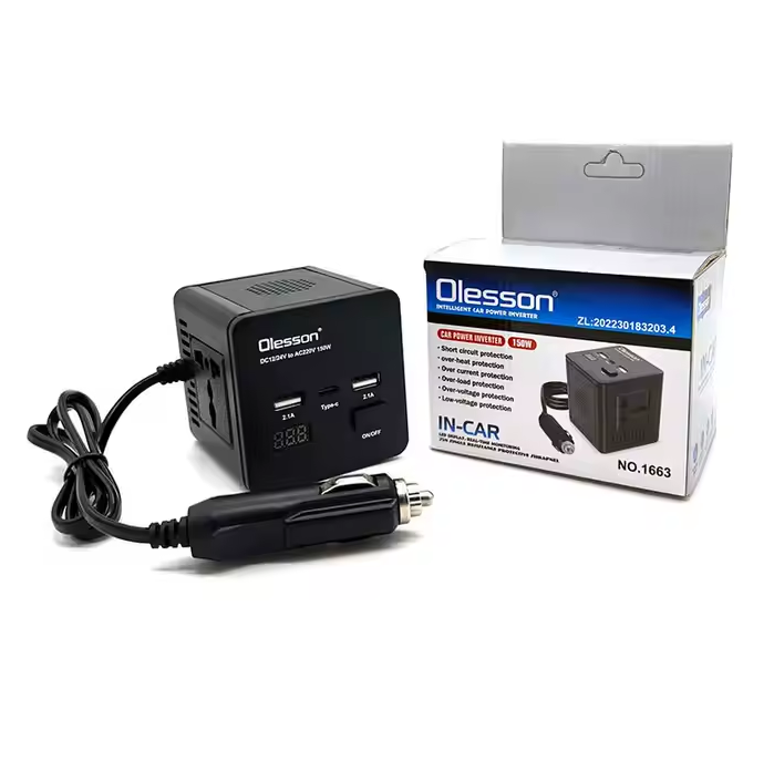 Olesson Car DC to AC Power inverter up to 150Watts