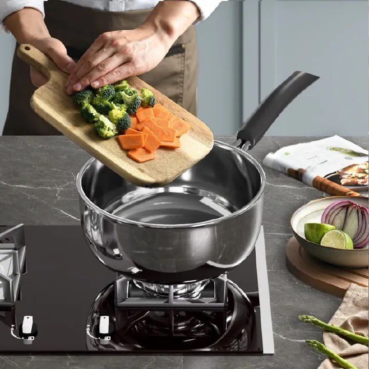 10-PCS Stainless steel Pots Non Stick Sufuria Cookware Set Cooking Pots Sufuria 5pcs pots + 5pcs lids