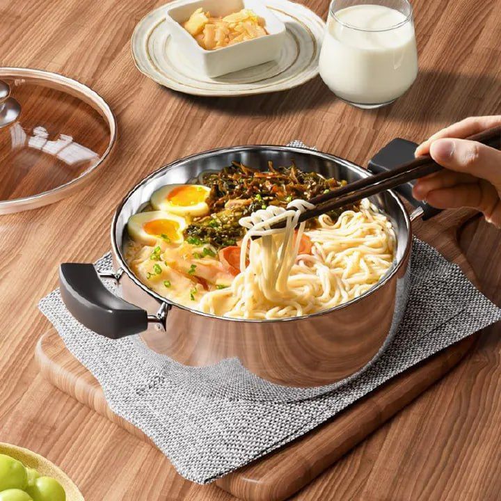 10-PCS Stainless steel Pots Non Stick Sufuria Cookware Set Cooking Pots Sufuria 5pcs pots + 5pcs lids