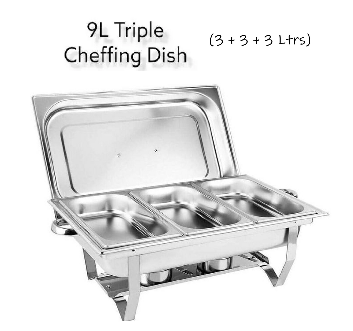 9 Litres Durable Signature Heavy duty Chaffing / Cheffing dishes