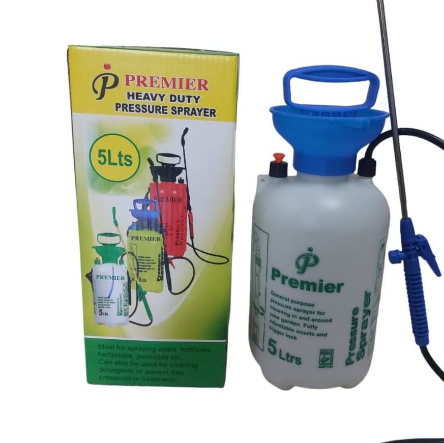 5 Ltrs Garden Pressure Sprayer – Portable Hand Pump Chemical Weed Spray Bottle