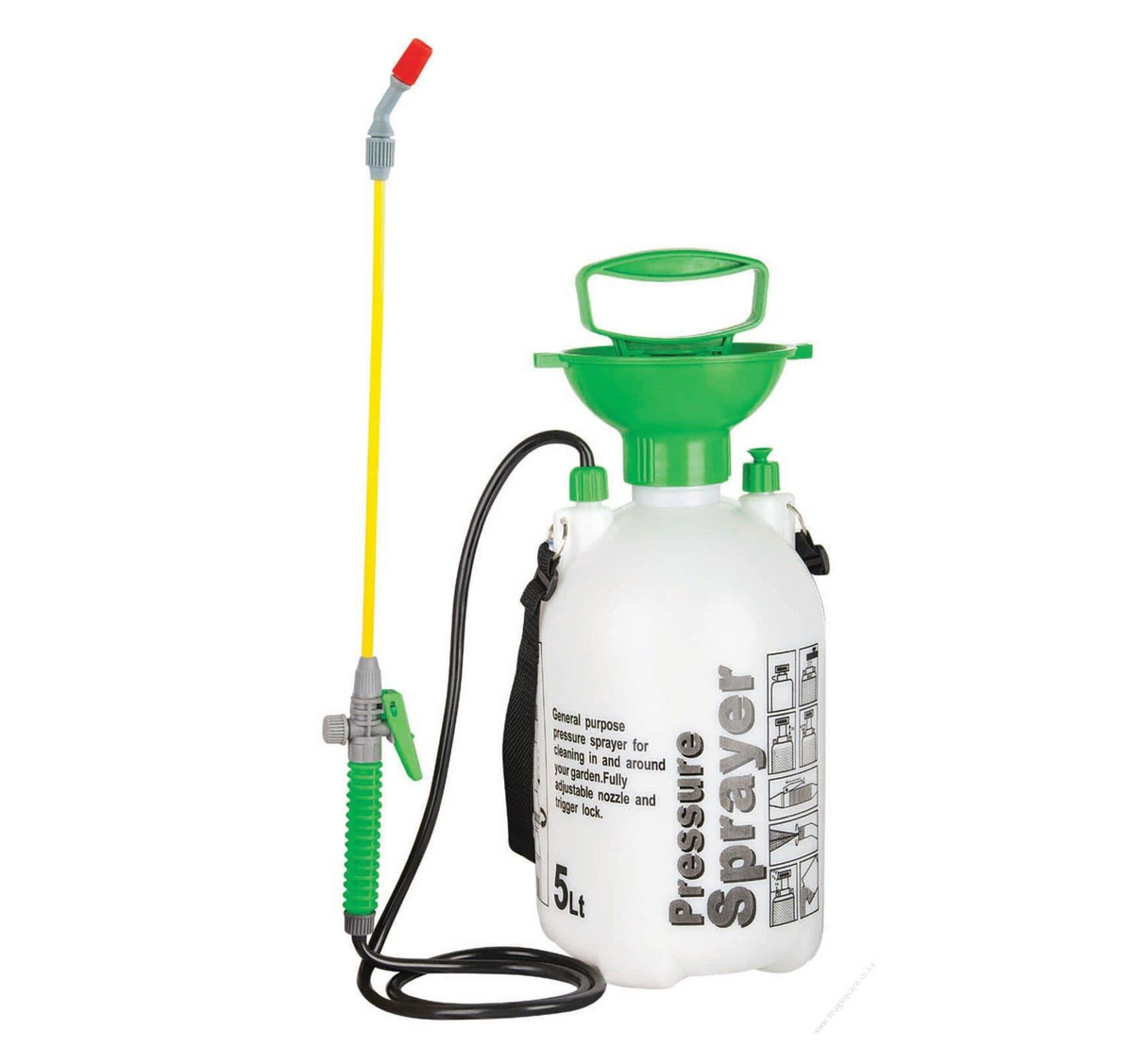 5 Ltrs Garden Pressure Sprayer – Portable Hand Pump Chemical Weed Spray Bottle