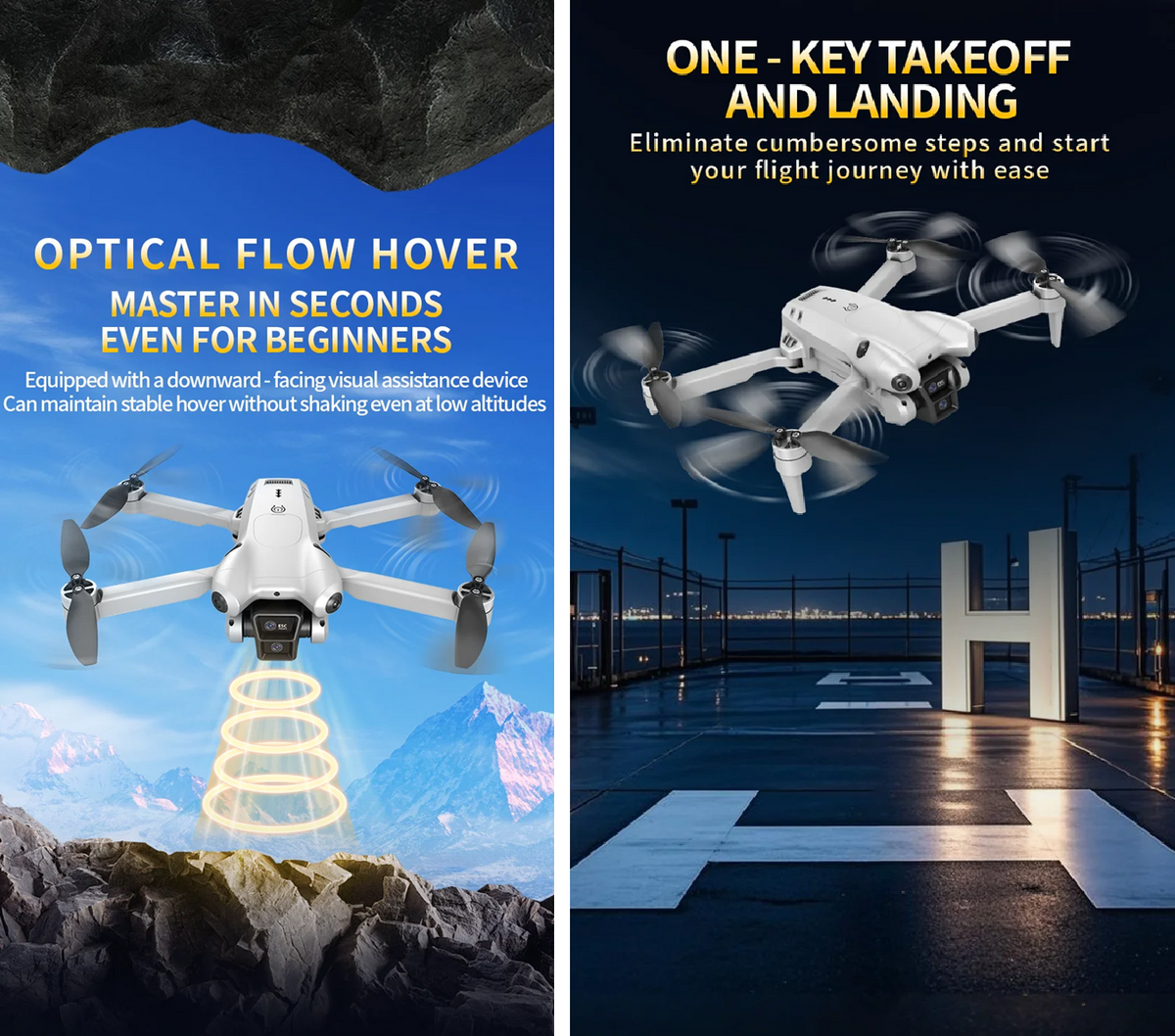 Drone Camera S101 With Screen Remote Control HD Aerial Photography Drone UAV Brushless Motor Quadcopter
