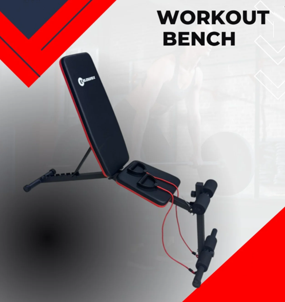 50KG Barbell & Dumbbell Set + Adjustable Weight Bench