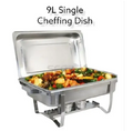 3PC Set - 9 Litres Durable Signature Heavy duty chaffing dishes  (Single + Double + Tripple Compartments)