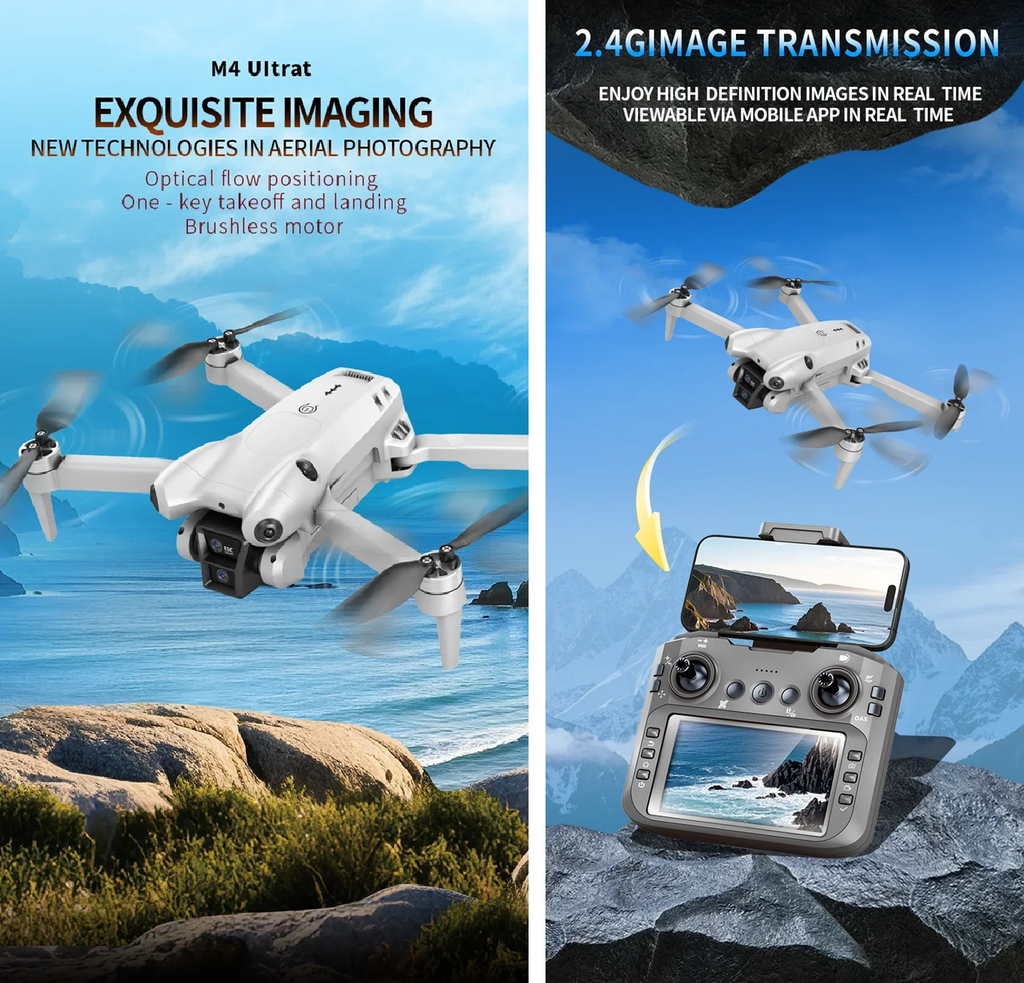 Drone Camera S101 With Screen Remote Control HD Aerial Photography Drone UAV Brushless Motor Quadcopter