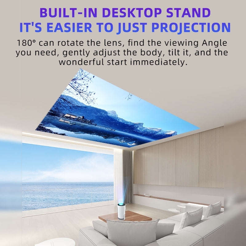 HY300 Game Projector Android 11 System With Wireless Gaming Controller UltraHD Home Theater