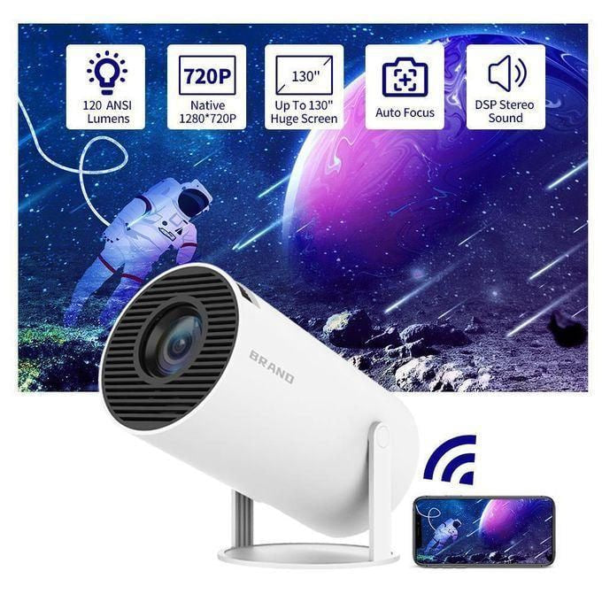HY300 Game Projector Android 11 System With Wireless Gaming Controller UltraHD Home Theater