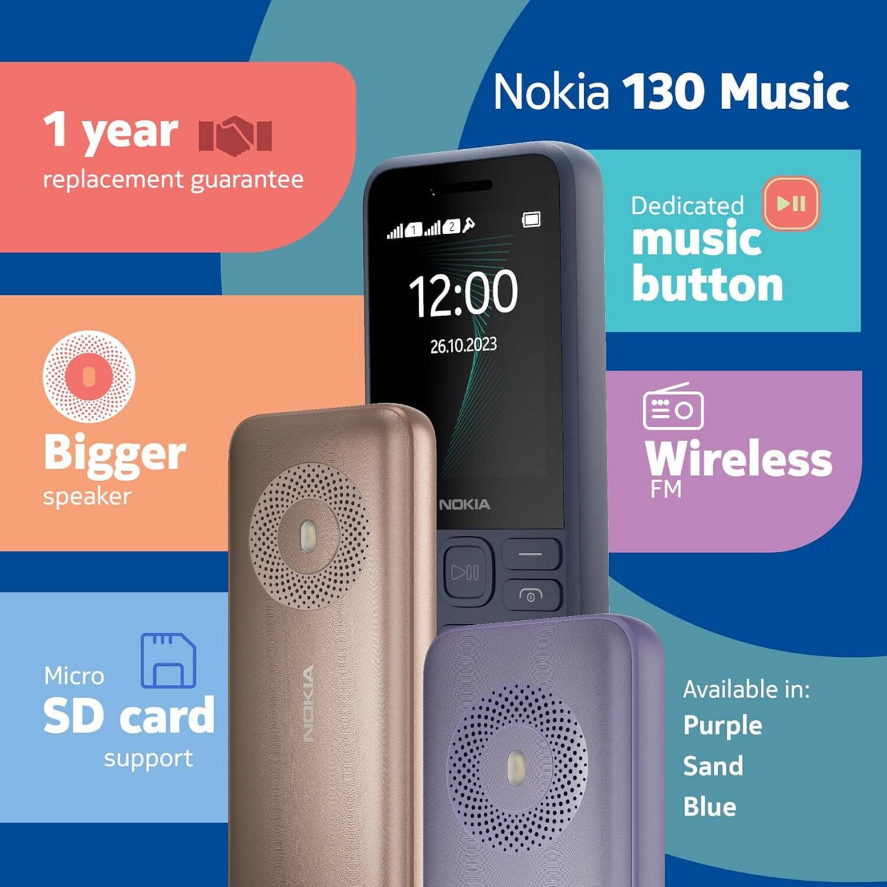 Nokia 130 Dual Sim Keypad Phone