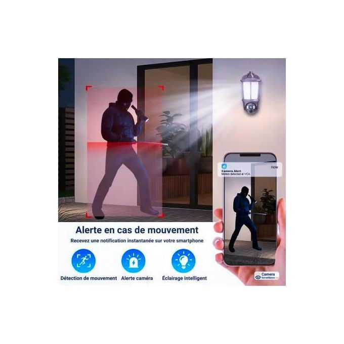 Smart Security Camera with AI Detection, 4MP, IP66 Waterproof, Color Night Vision, 360° Pan/Tilt Motion Detection