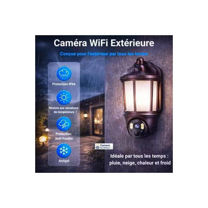 Smart Security Camera with AI Detection, 4MP, IP66 Waterproof, Color Night Vision, 360° Pan/Tilt Motion Detection